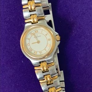 Movado two toned watch